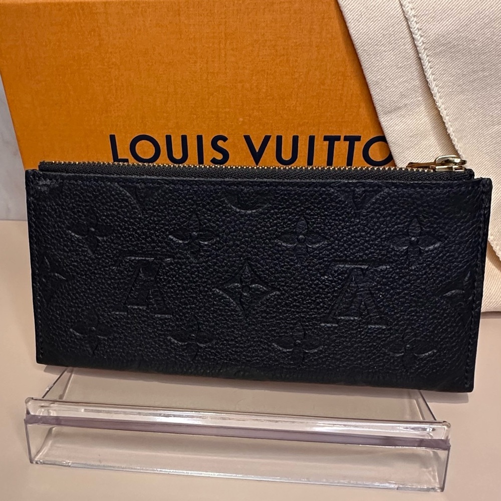 Louis Vuitton Black Empreinte Key & Card Holder